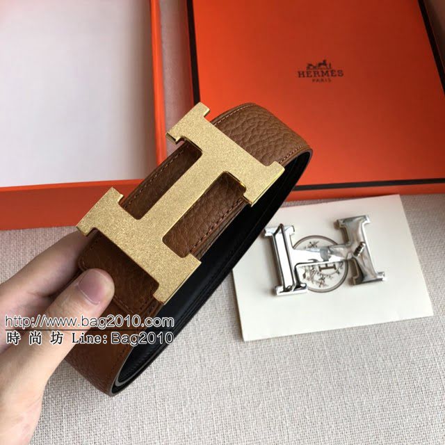 HERMES雙面小牛皮腰帶 愛馬仕男士皮帶  jjp1905